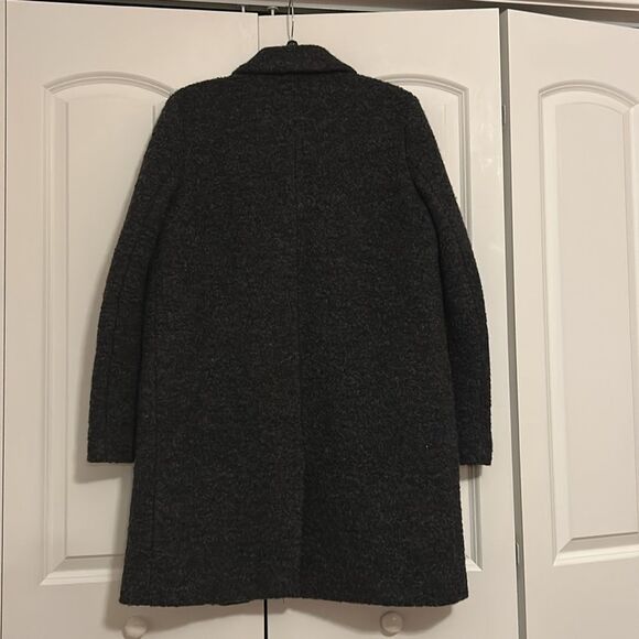 Marc New York Paige Wool Boucle Notch Long Coat Size 12 - Picture 8 of 8